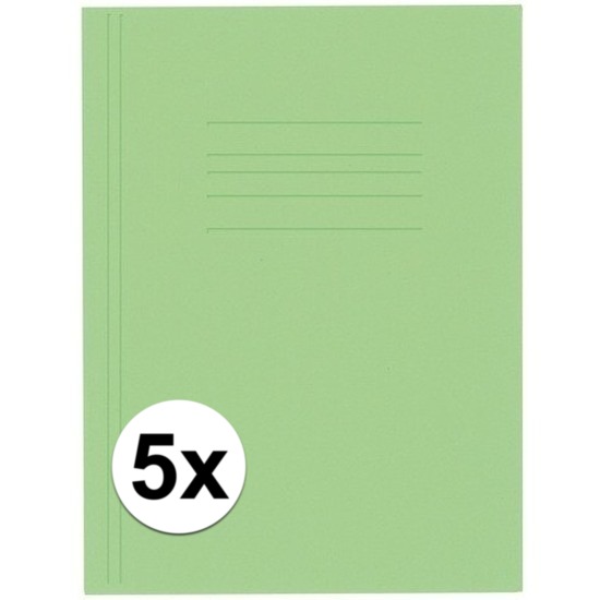 5 x Folio dossiermappen Kangaro groen
