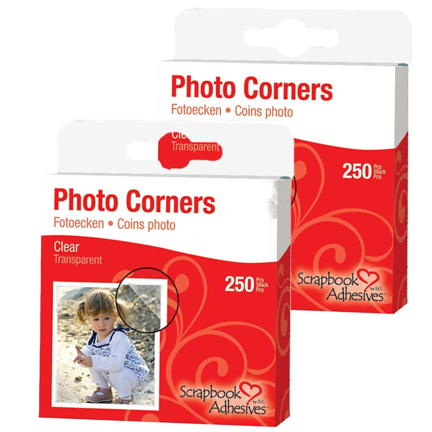 500x fotohoekjes zelfklevend transparant 10 x 10 mm foto album plakkers-stickers