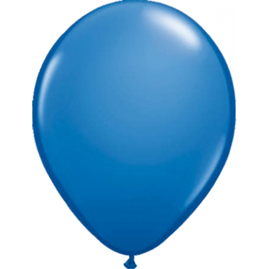 50x ballonnen metallic blauw