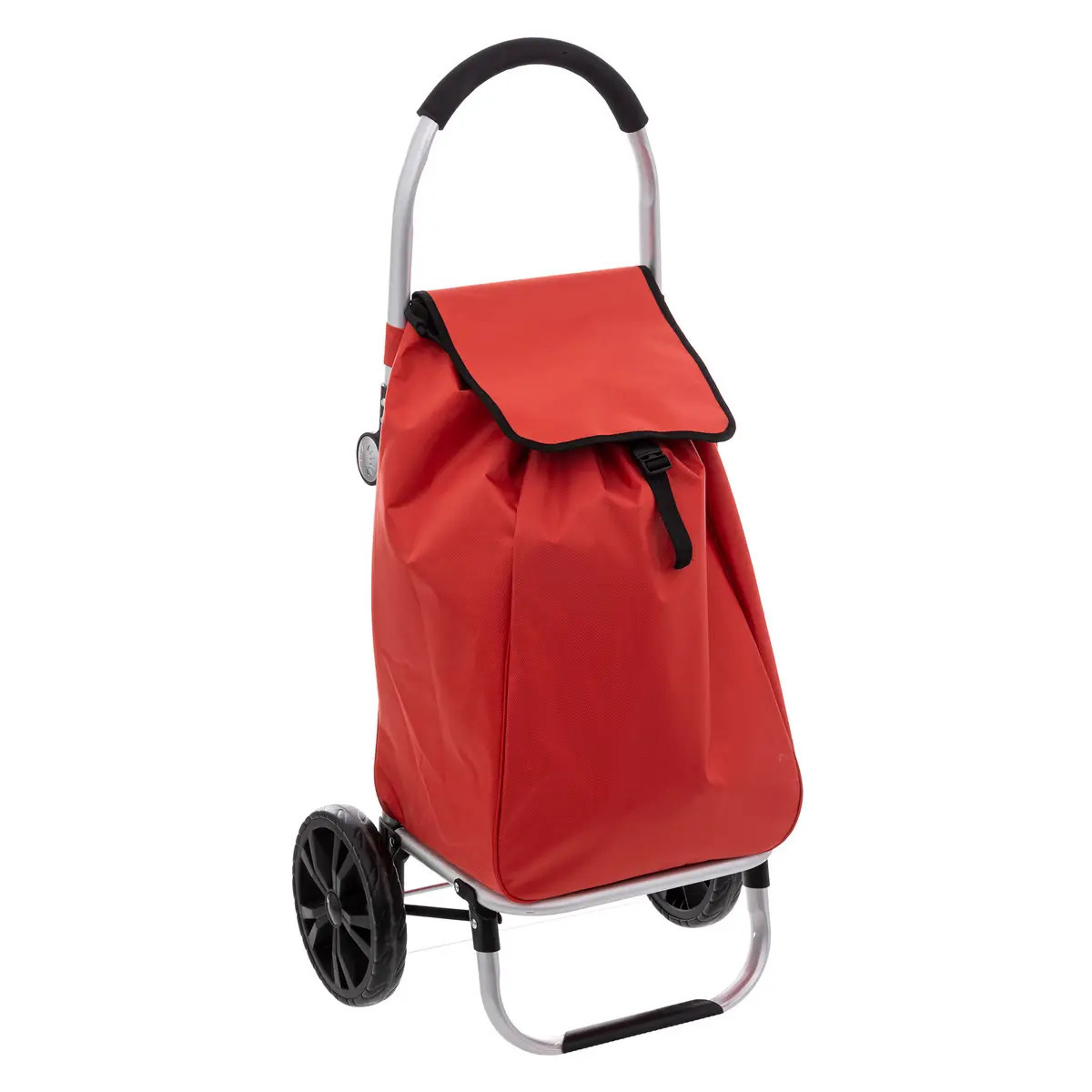 5Five Boodschappen trolley tas met wielen 51 liter rood 44x37x98 cm Het topmodel trolley