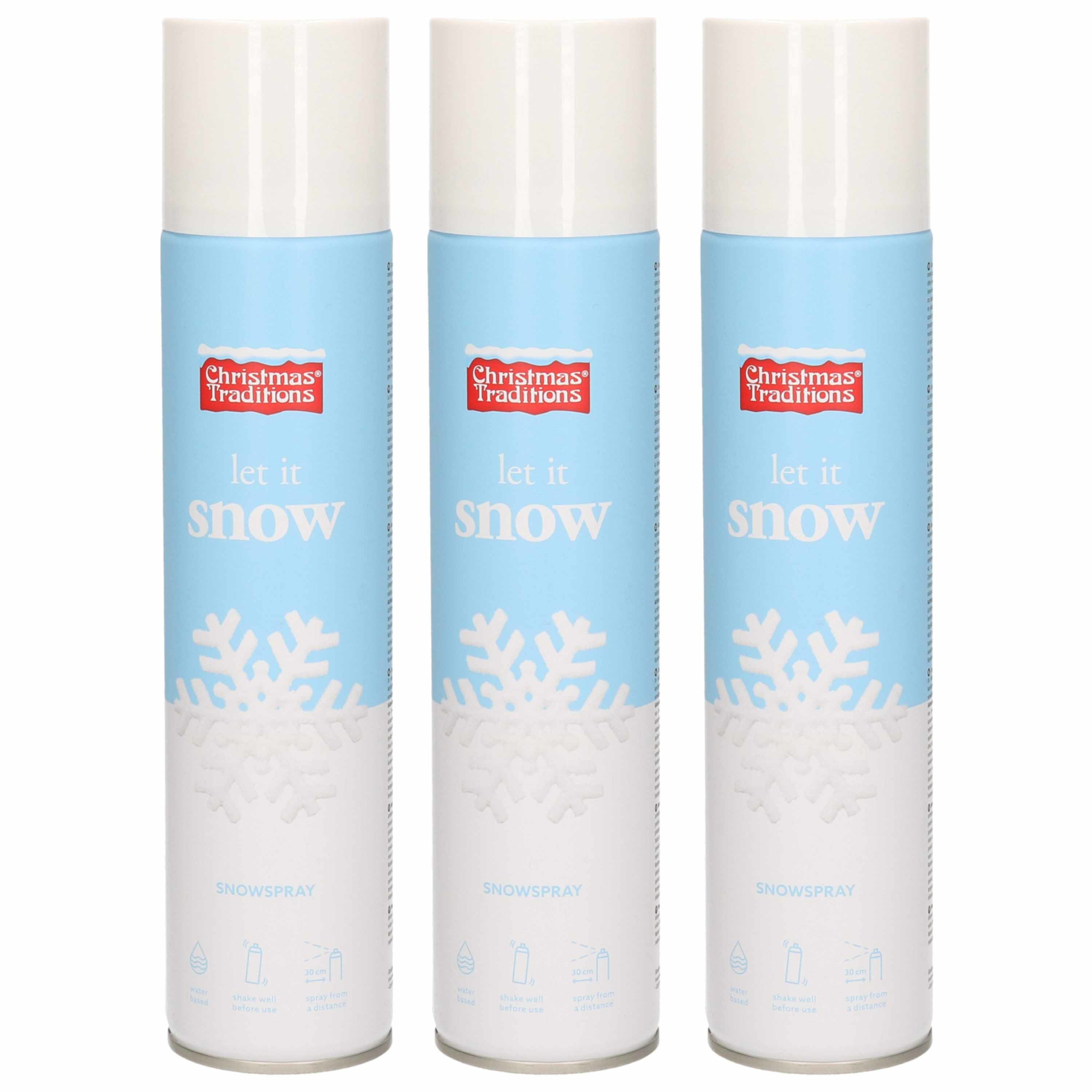 5x Sneeuwsprays-sneeuw spuitbussen 300 ml