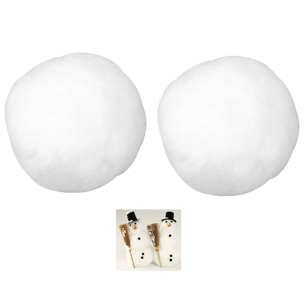 60x Kunst sneeuwballen-sneeuwbollen van acryl 7,5 cm