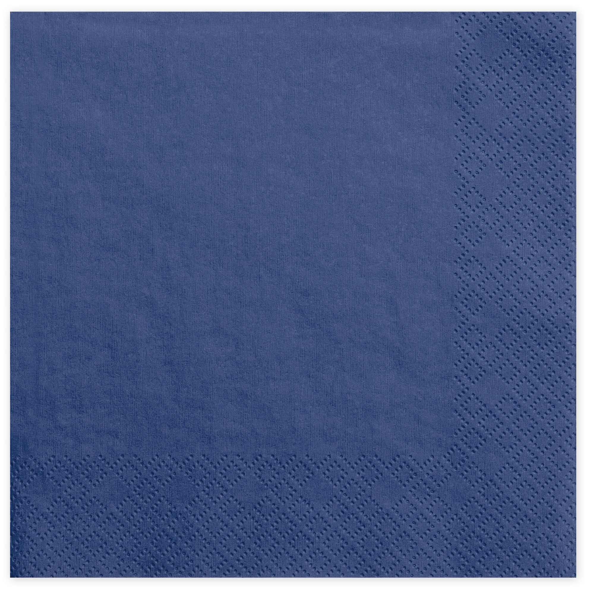 60x Papieren tafel servetten navy blauw 33 x 33 cm