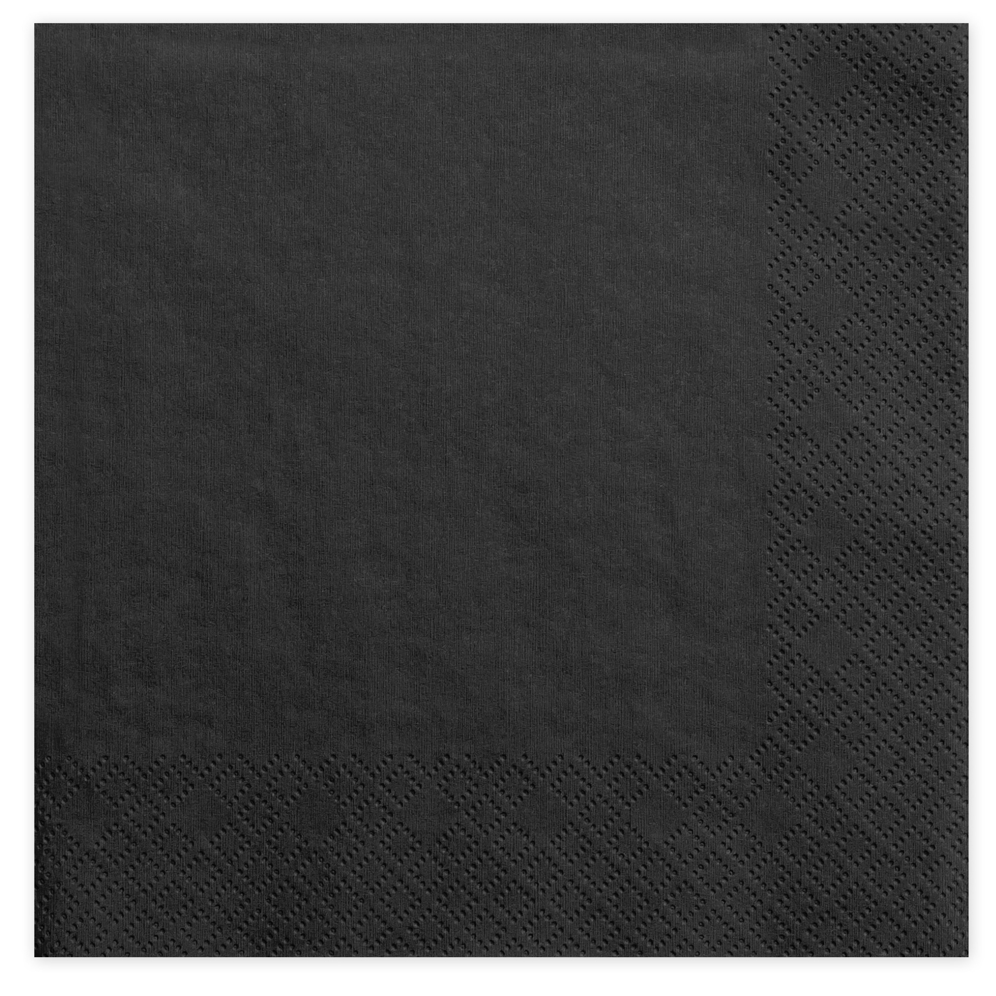 60x Papieren tafel servetten zwart 33 x 33 cm