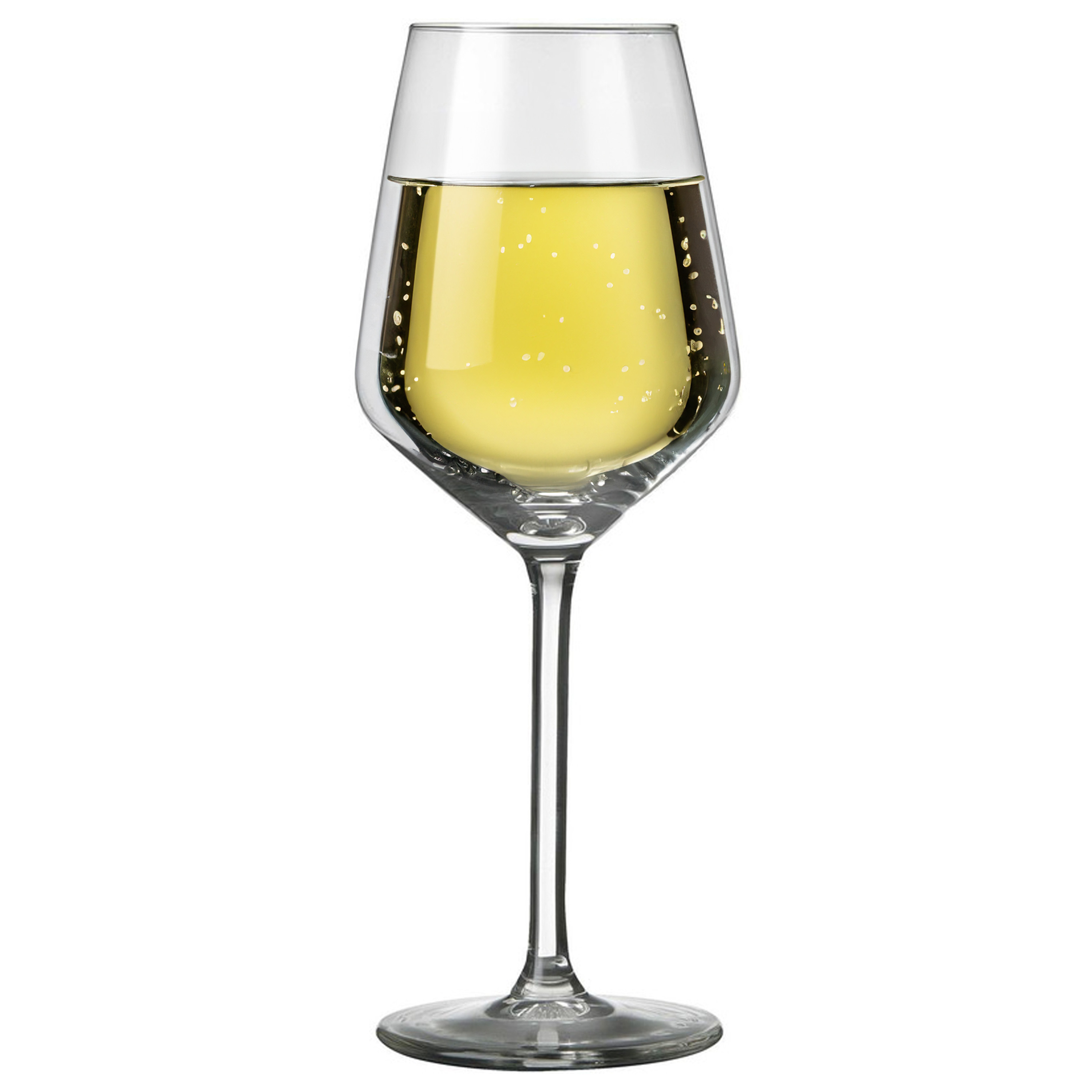 6x Luxe witte wijn glazen 370 ml Carre