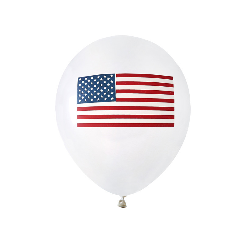 8x USA-Amerika party ballonnen themafeest 23 cm feestartikelen