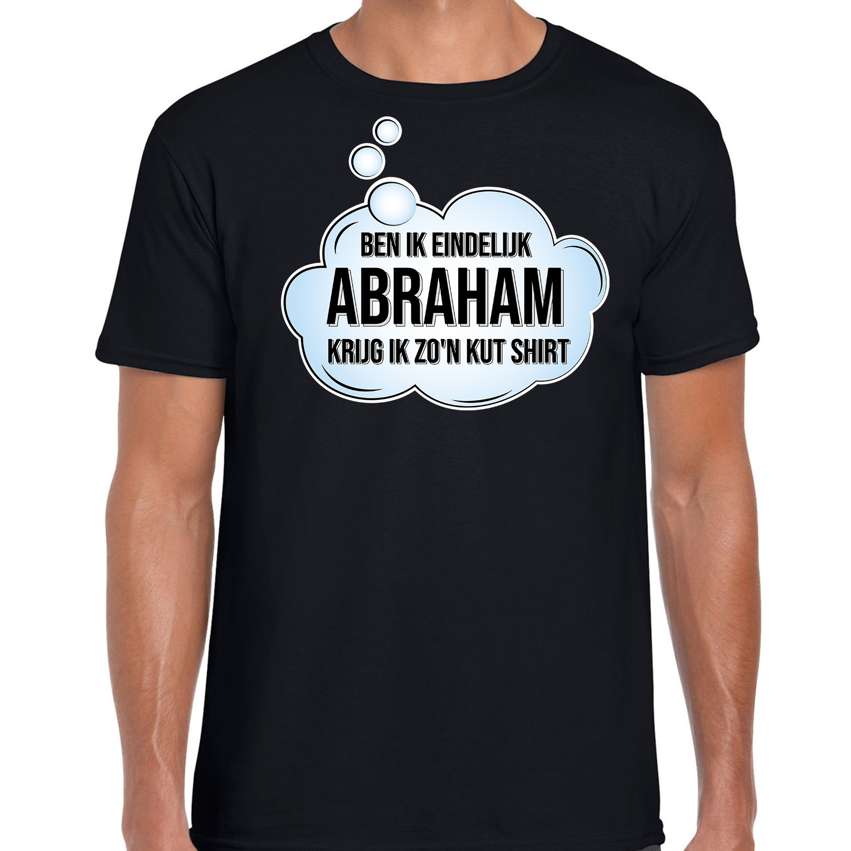 Abraham verjaardag kado shirt-kleding 50 jaar zwart voor heren