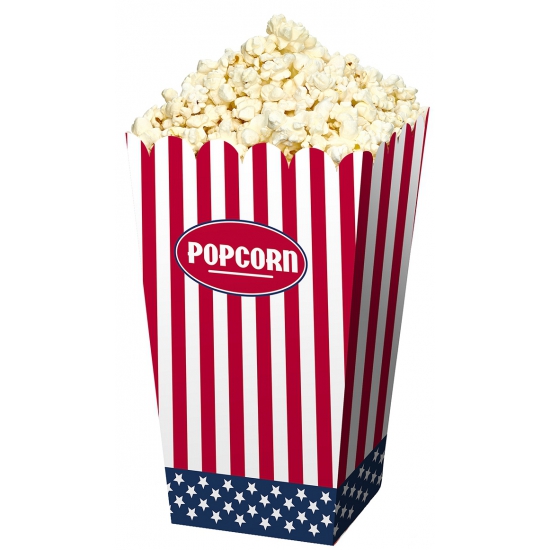 Amerikaanse popcorn bakjes 12 stuks