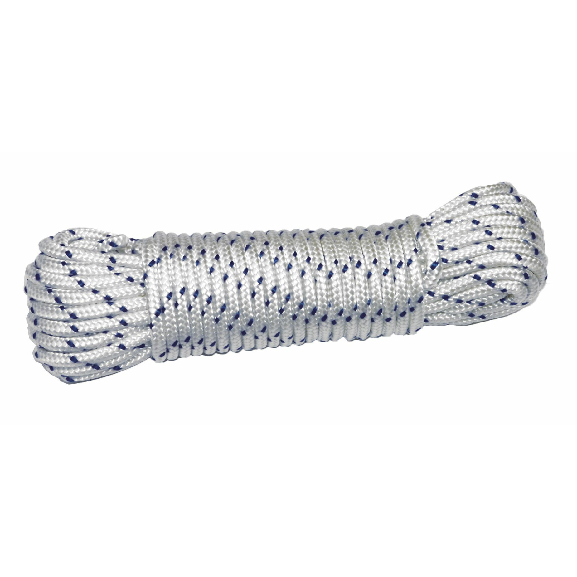 AMIG paracord touw 10 meter D4mm 400kg nylon-polyester wit-blauw