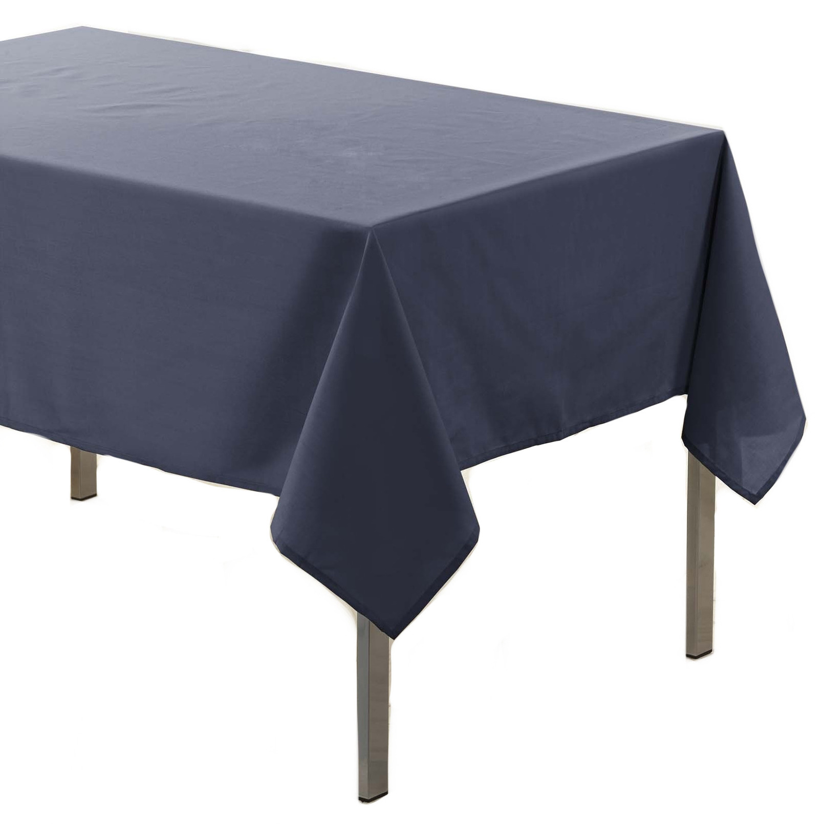 Antraciet grijze tafelkleden-tafellakens 140 x 250 cm rechthoekig van stof
