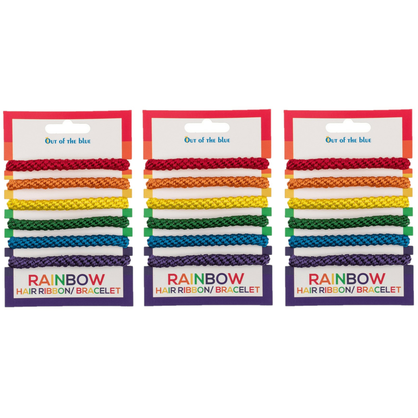 Armbandjes-haarbandjes Gay Pride-Regenboog thema kleuren 24x stuks