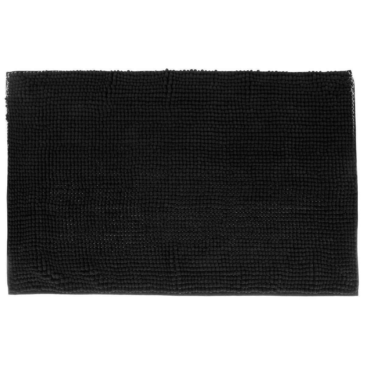 Atmosphera Badkamer kleedje-badmat voor de vloer 50 x 80 cm zwart