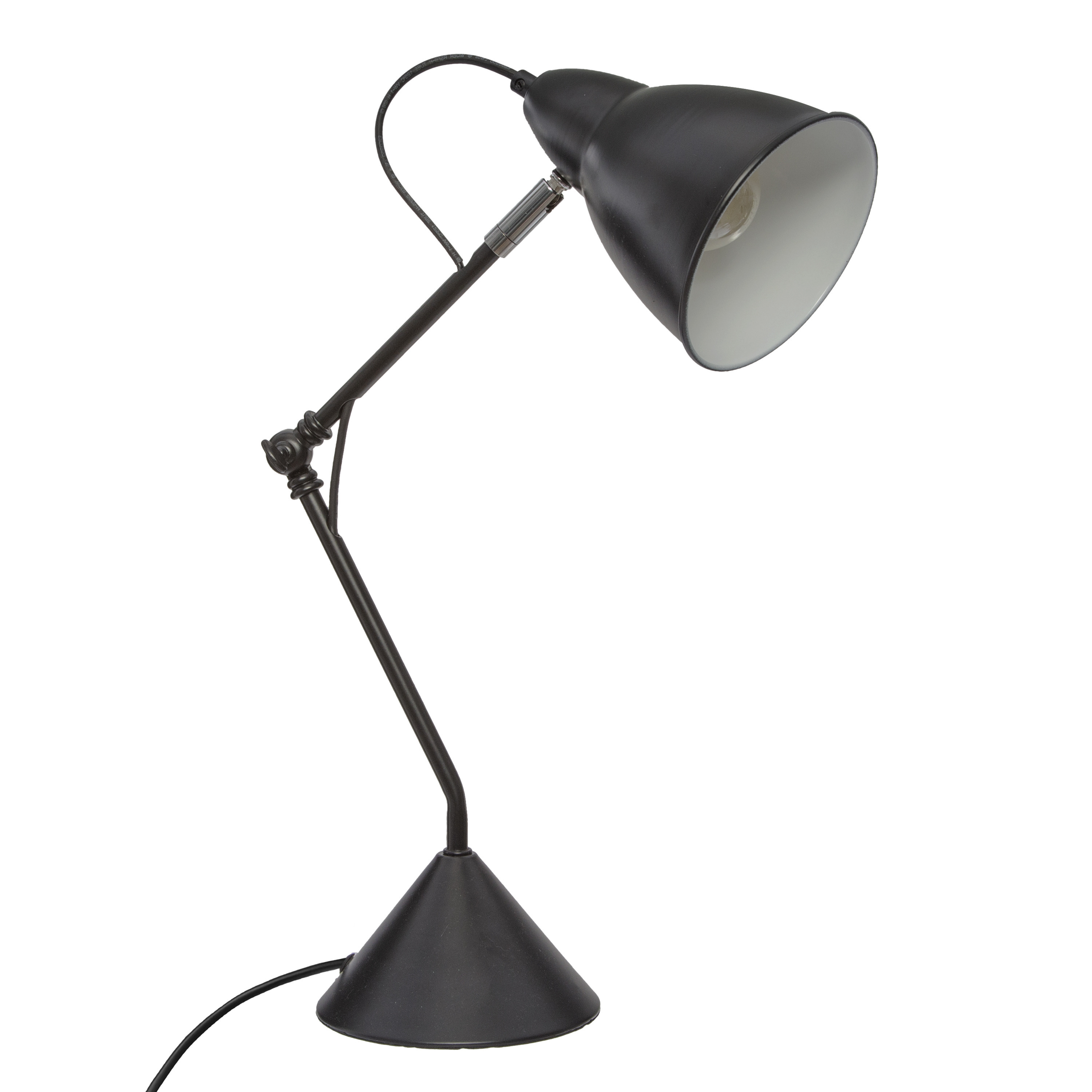 Atmosphera Tafellamp-bureaulampje Design Light Classic zwart H62 cm