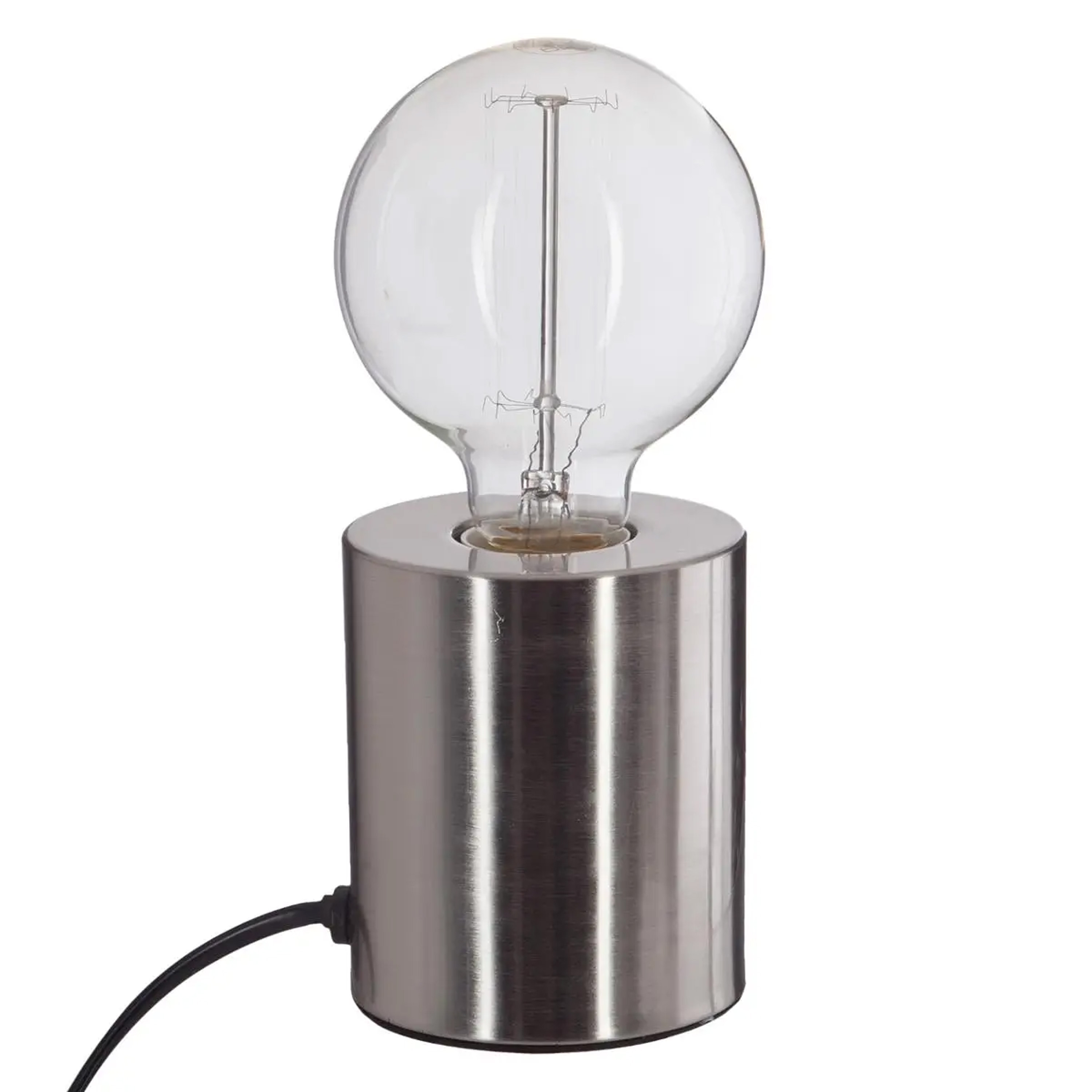 Atmosphera Tafellamp Saba metaal zilver H10 cm Leeslampje Designlamp