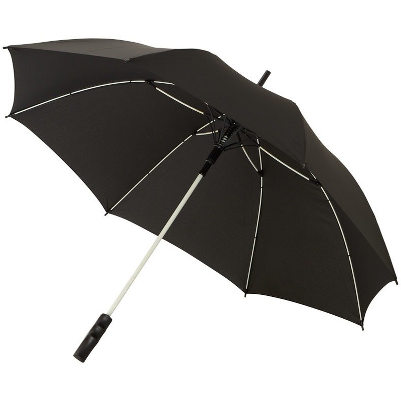 Automatische zwart-witte stormparaplu 58 cm