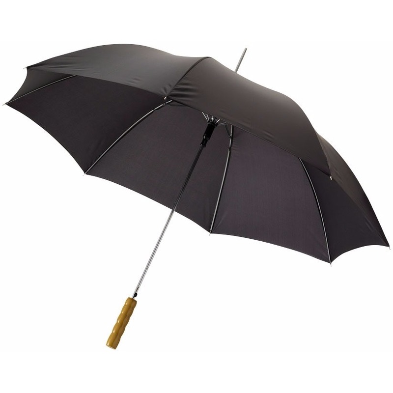 Automatische zwarte paraplu 82 cm