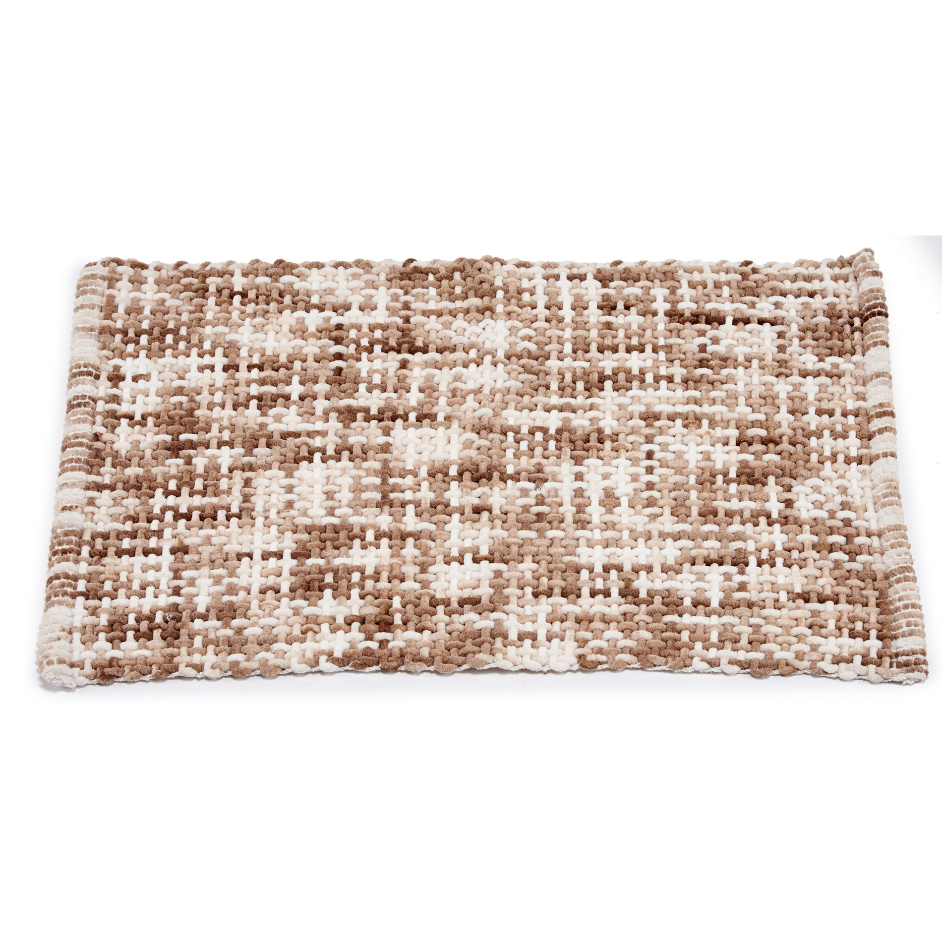 Badmat-badkamerkleed bruin 52 x 73 cm rechthoekig
