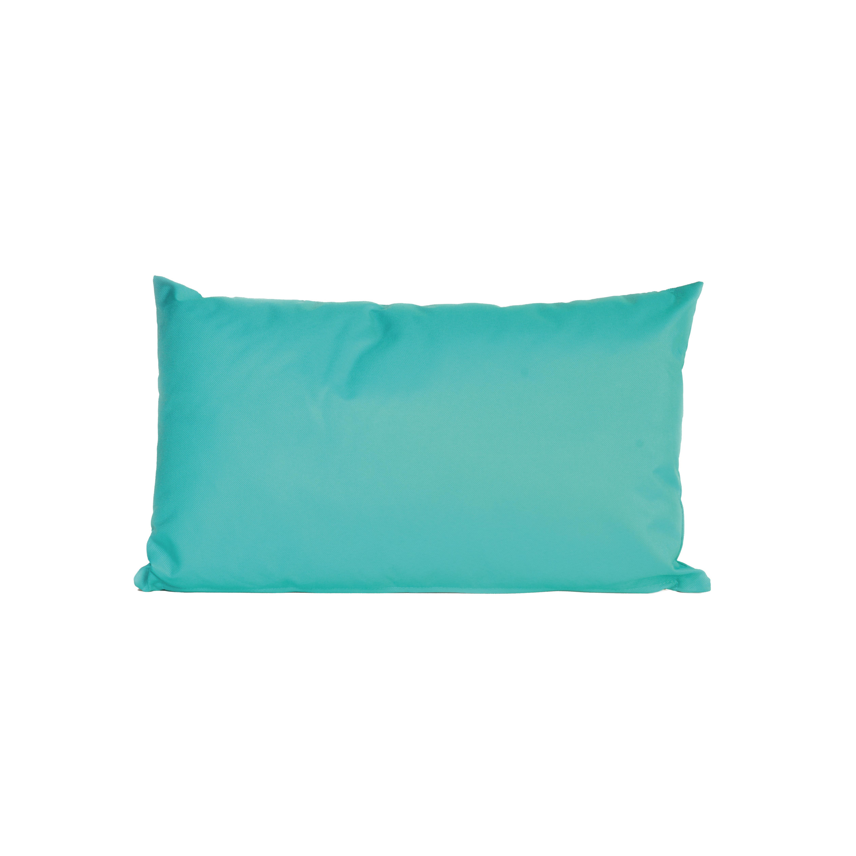 Bank-sier kussens voor binnen en buiten in de kleur aqua blauw 30 x 50 cm