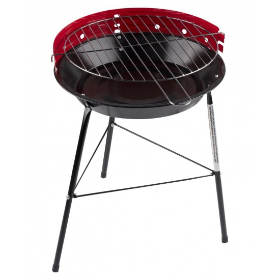 Barbecuegrill rond rood