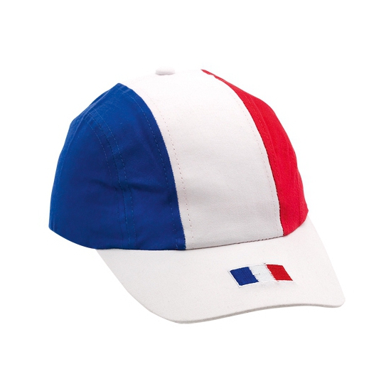 Baseball cap-petje van vlag Frankrijk