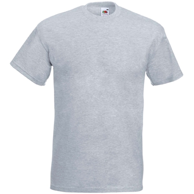 Basis heren t-shirt licht grijs met ronde hals