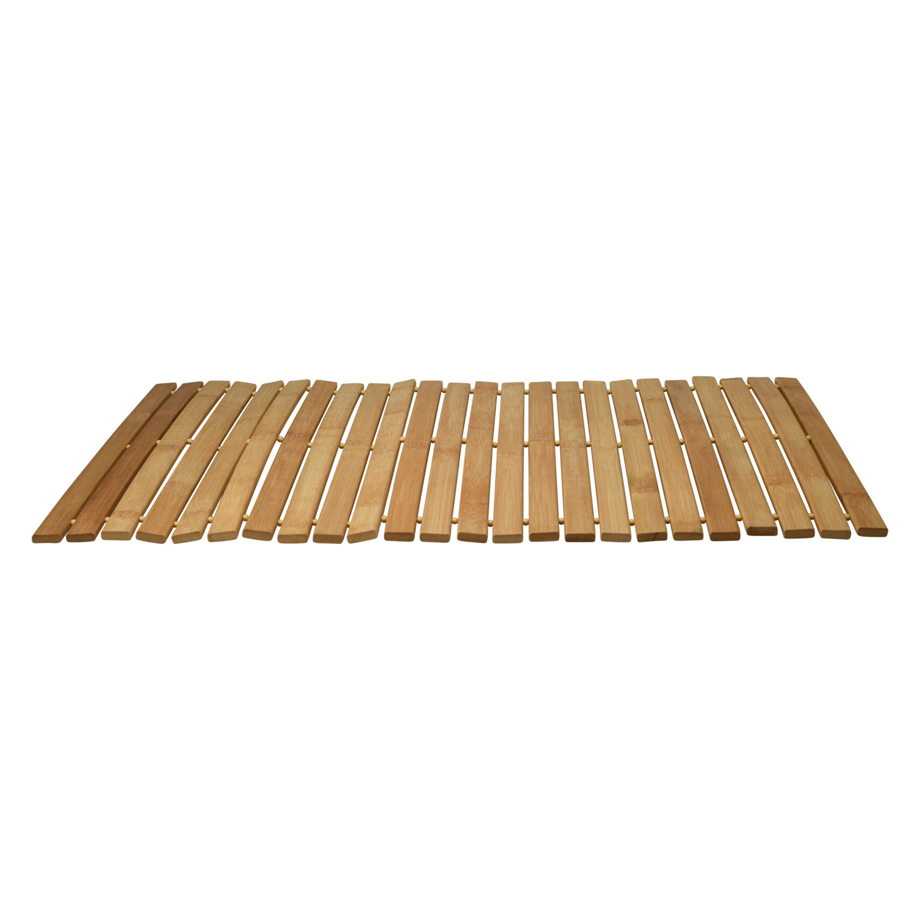 Bathroom Solutions Badkamer-douche-bad mat bamboe hout 40 x 60 cm
