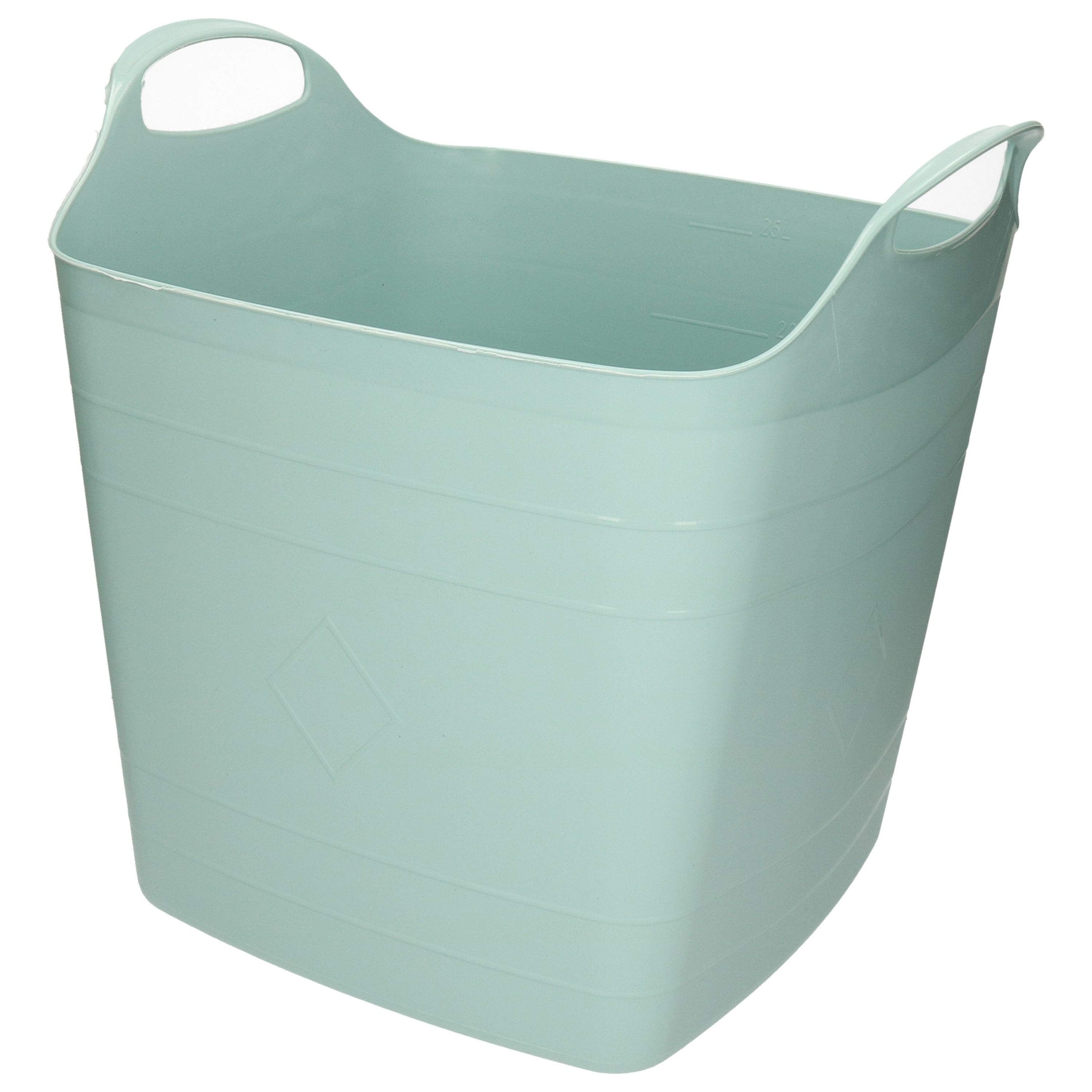 Bathroom Solutions Kuip Opbergmand-kuip-emmer flexibel kunststof groen 25 liter