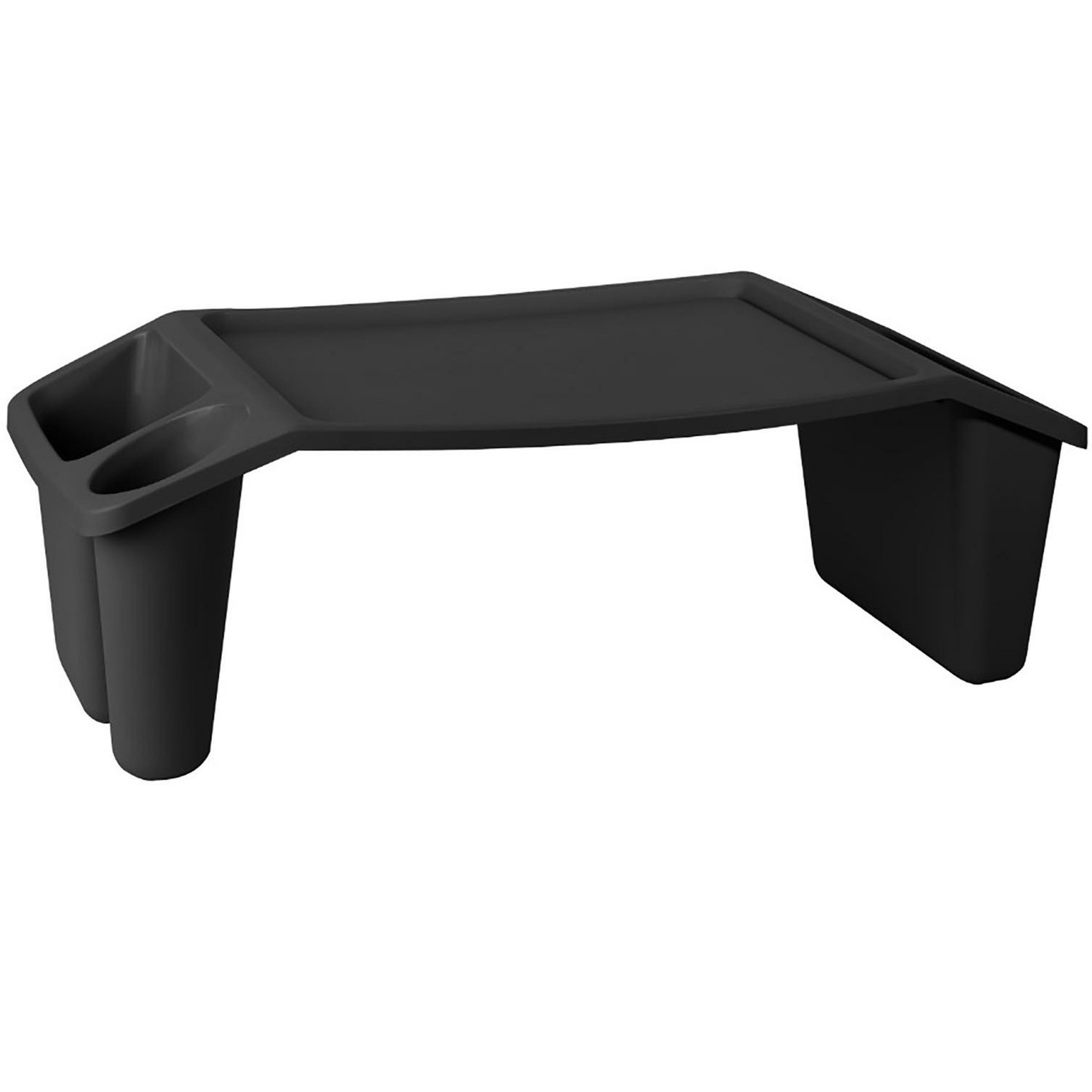 Bedtafel kunststof zwart L60 x B31 x H20 cm dienblad