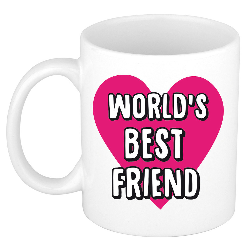 Bellatio Decorations Cadeau koffiemok voor beste vriendin Worlds Best Friend 300 ml