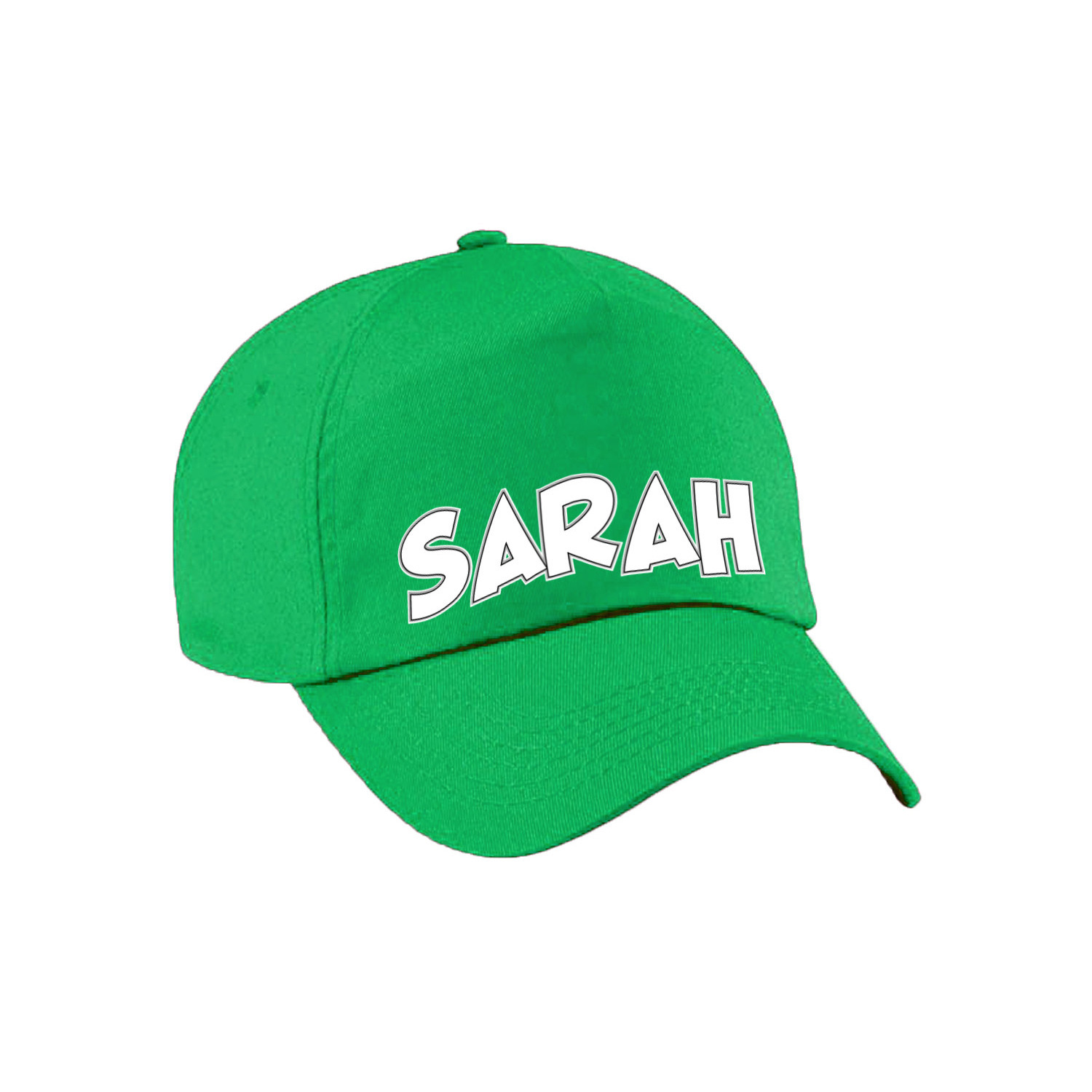Bellatio Decorations Cadeau pet-cap voor dames Sarah groen vijftig-50 jaar verjaardag
