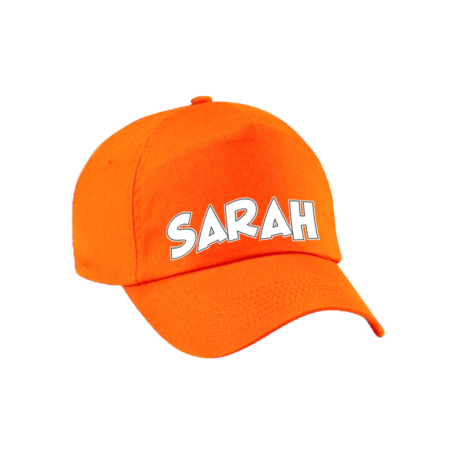 Bellatio Decorations Cadeau pet-cap voor dames Sarah oranje vijftig-50 jaar verjaardag