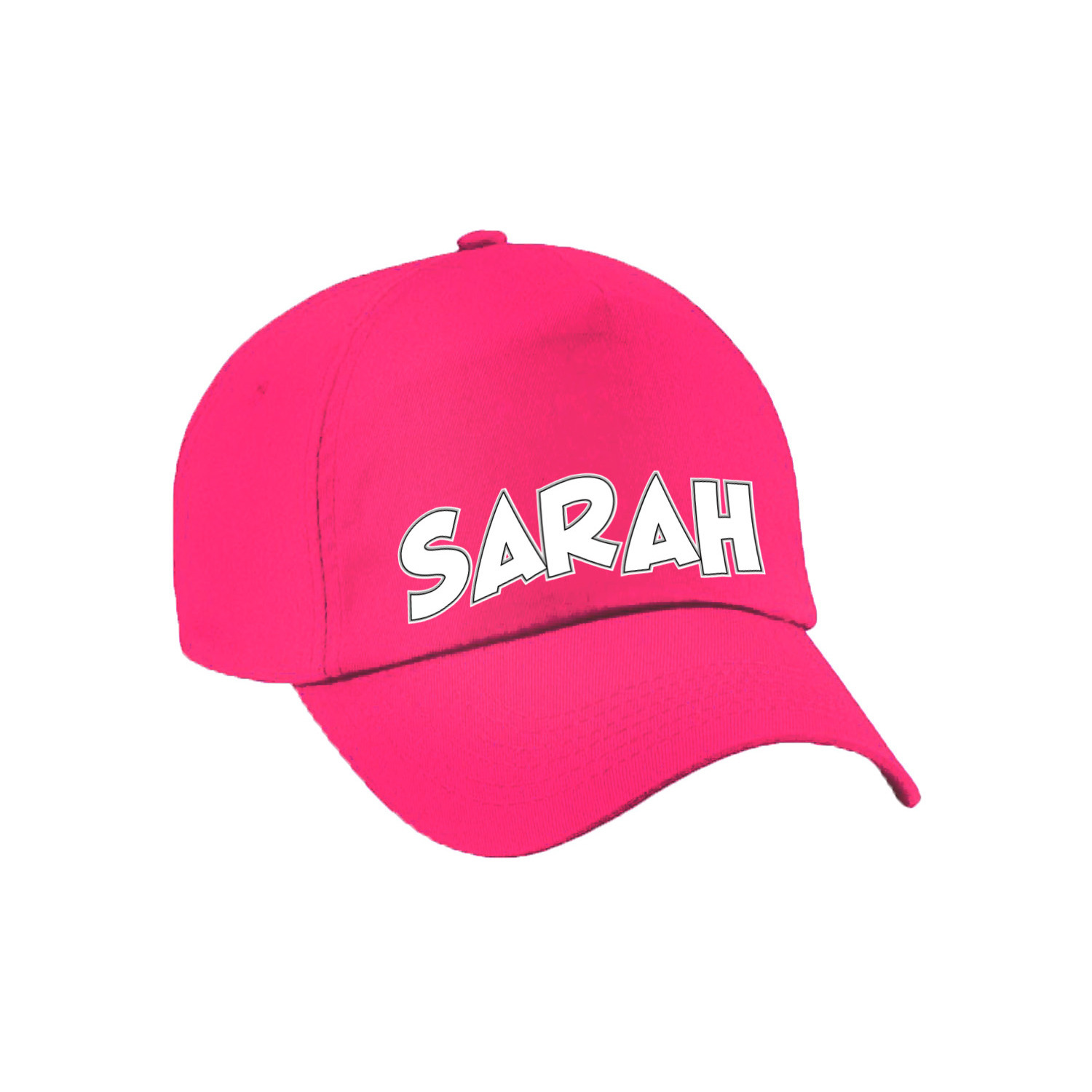 Bellatio Decorations Cadeau pet-cap voor dames Sarah roze vijftig-50 jaar verjaardag