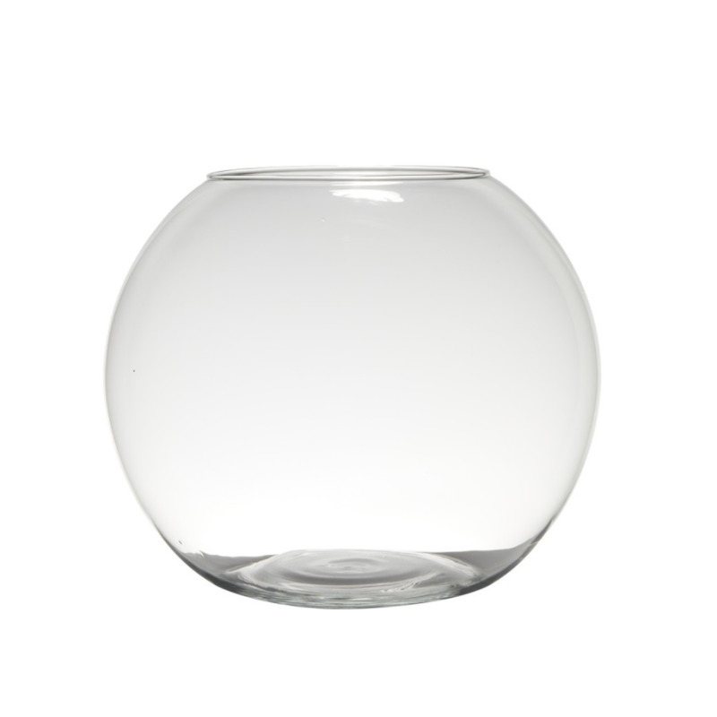 Bellatio Design bol vaas-terrarium D34 x H28 cm transparant glas
