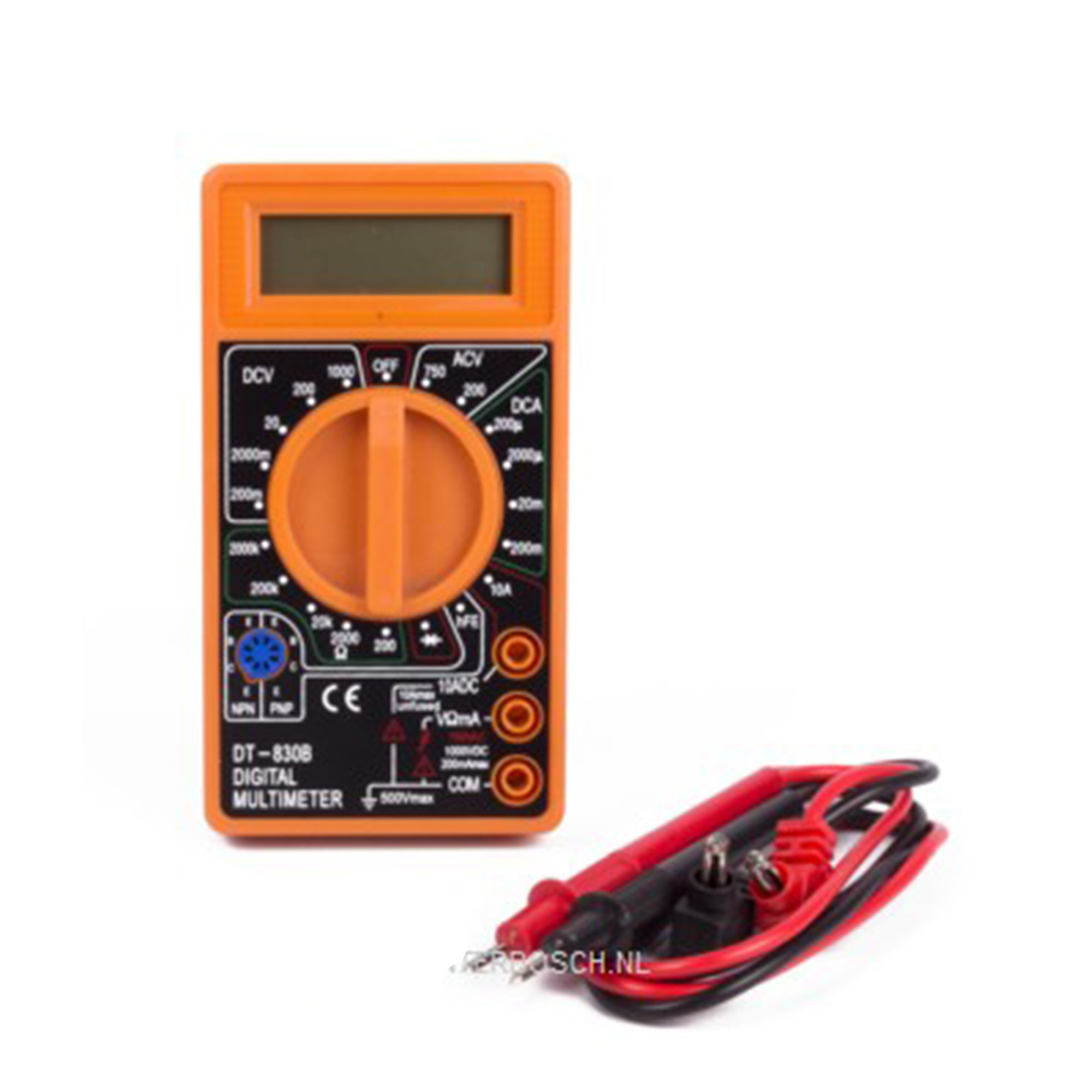 Benson Digitale Multimeter AC-DC Voltage Meter Voltmeter Schokbestendig