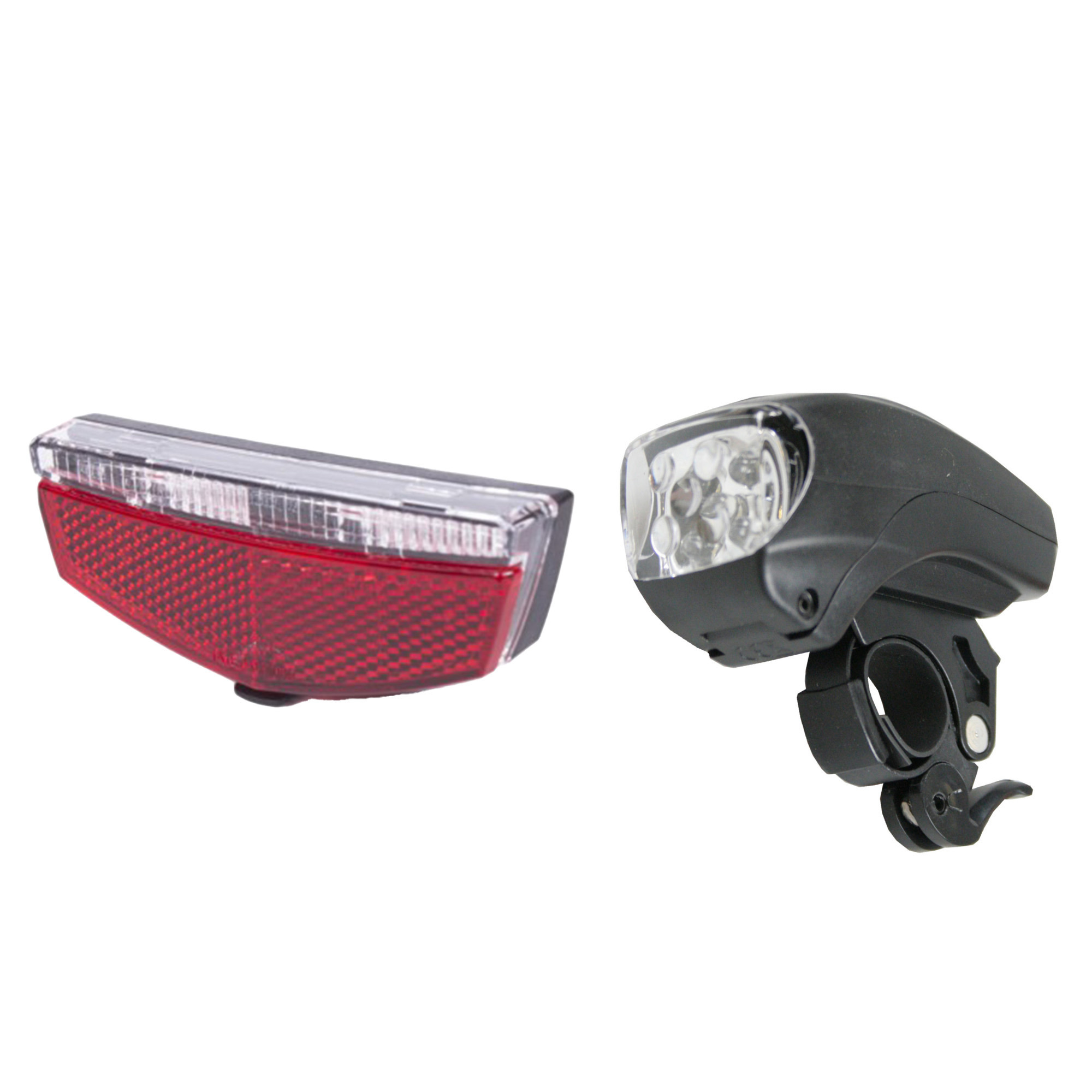 Benson Fiets achterlicht-voorlicht fietsverlichting 2x LED universeel