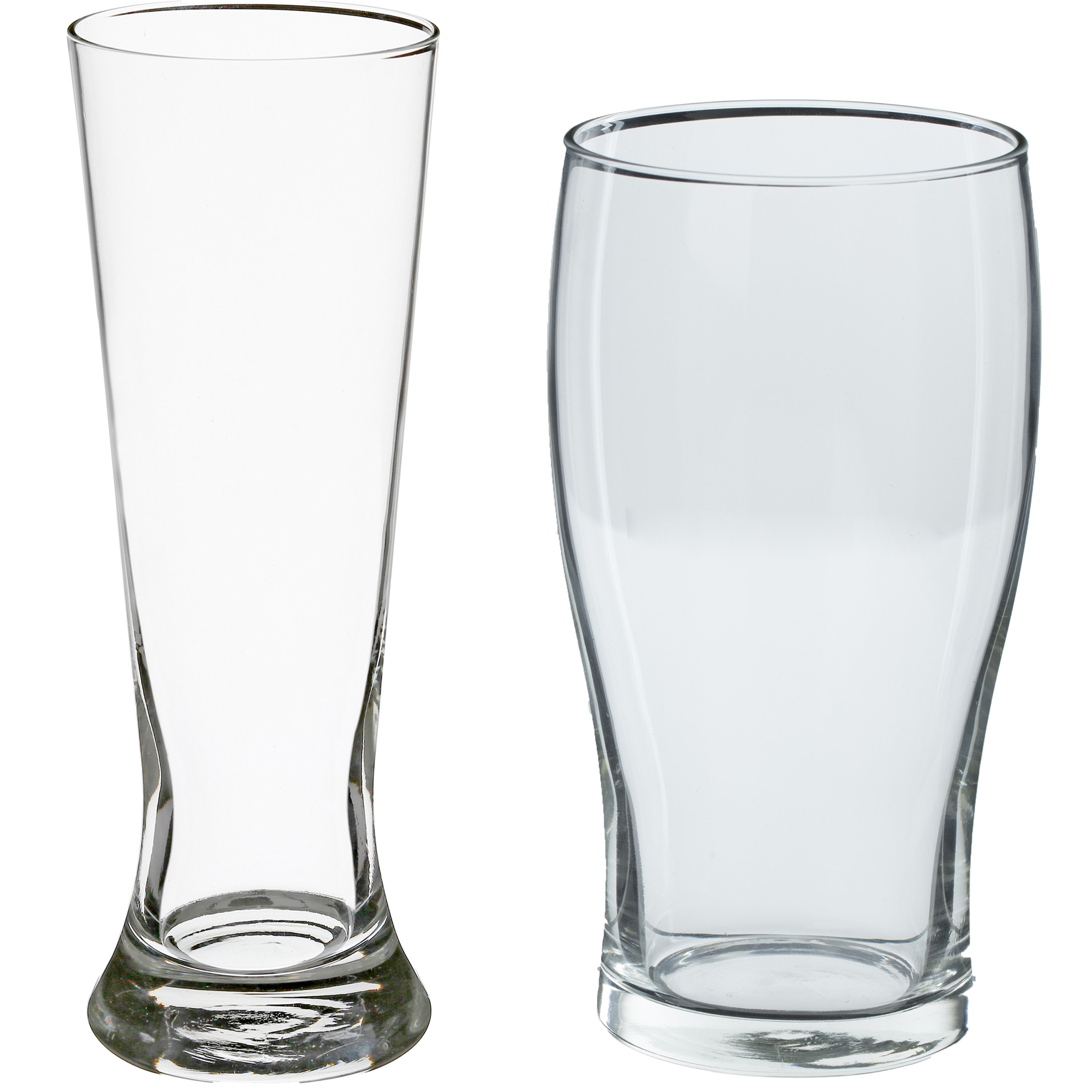 Bierglazen set pilsglazen fluitje-pint glazen 8x stuks glas