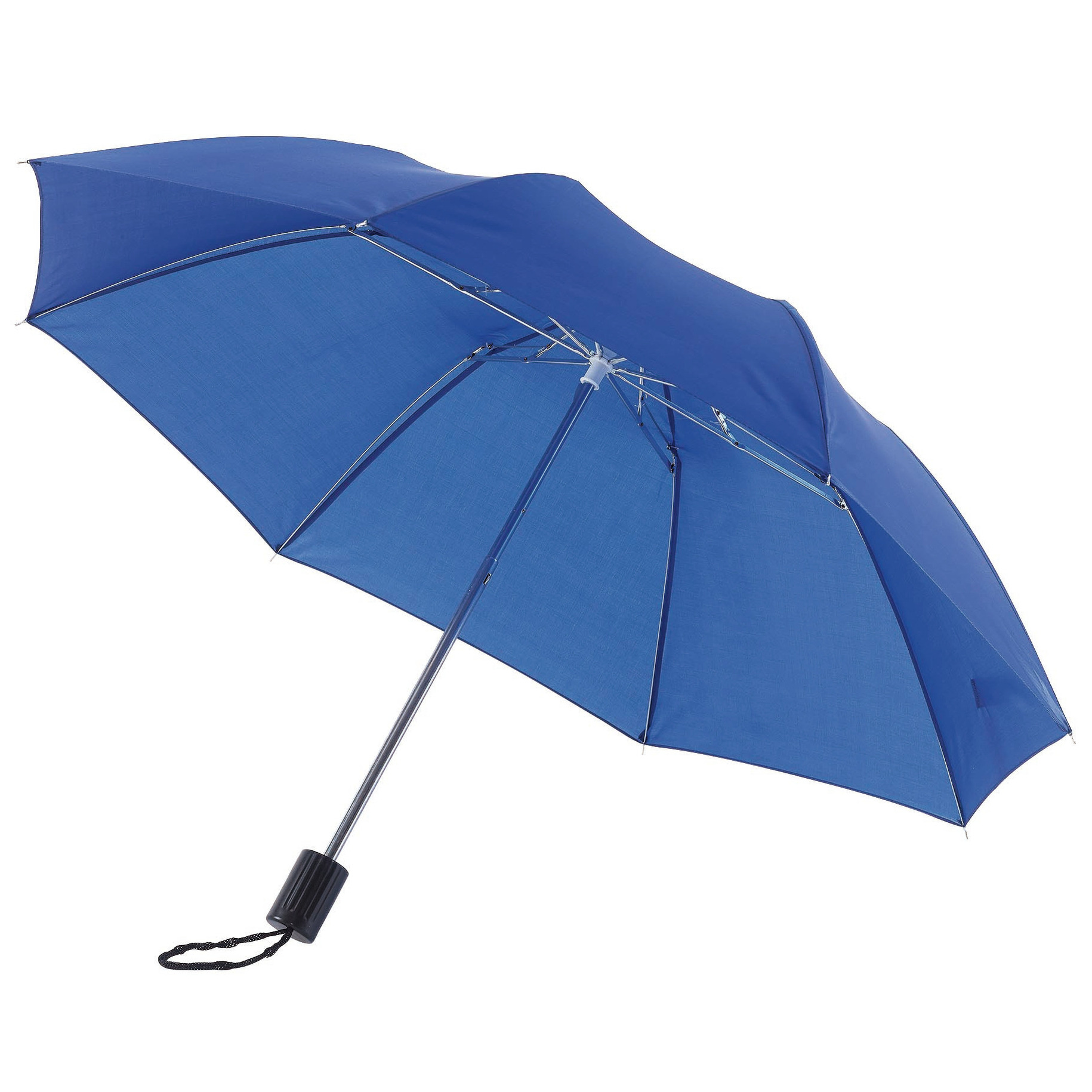 Blauwe paraplu uitklapbaar met hoes 85 cm
