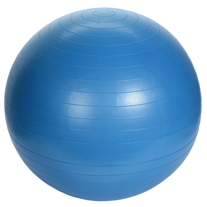 Blauwe sportbal-pilatesbal homegym artikelen