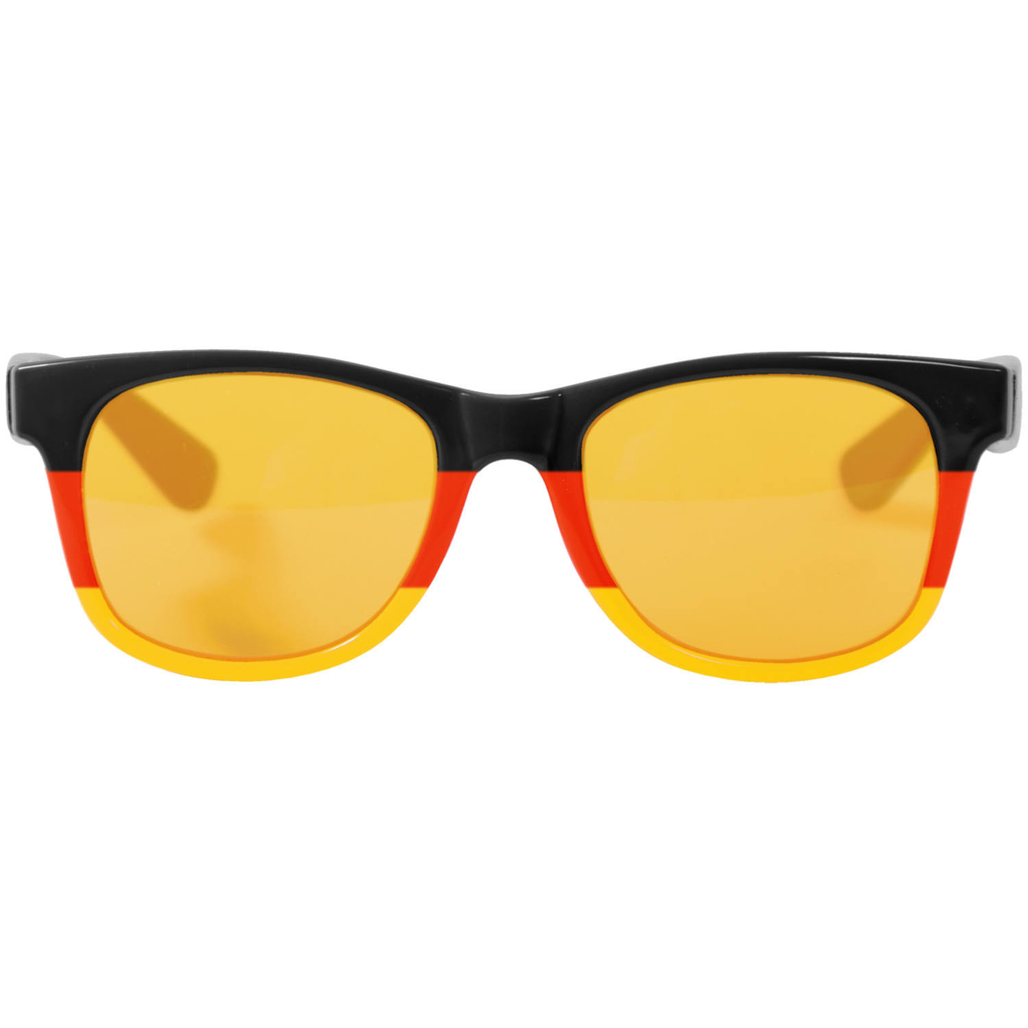 Blues type verkleed bril zwart, rood en geel