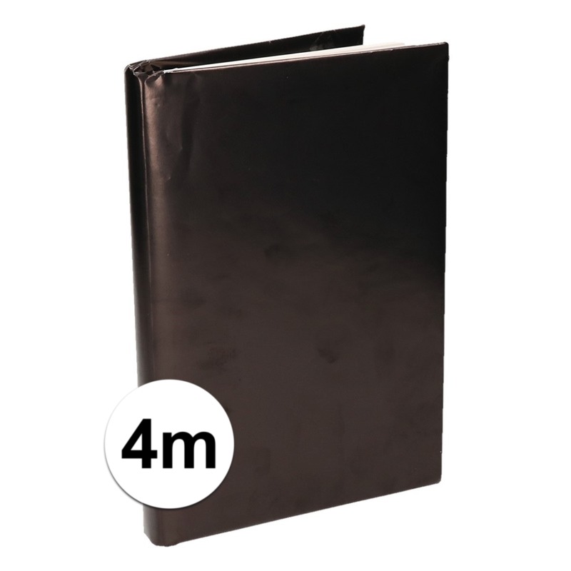 Boeken kaften rol zwart papier 400 cm