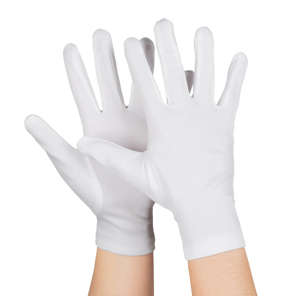 Boland Voordelige verkleed handschoenen kort model wit volwassenen mime-kerstman-sinterklaas