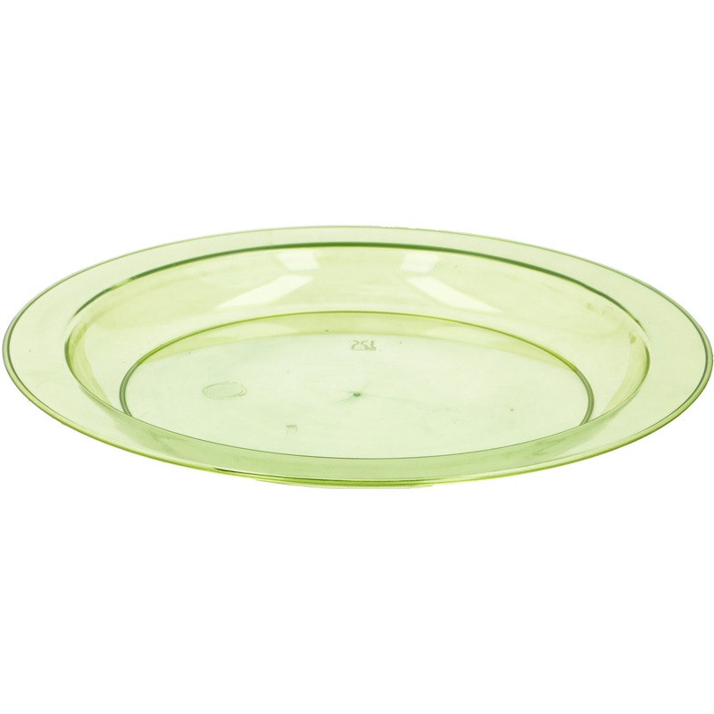 Bordjes plastic groen 20 cm kunststof-plastic