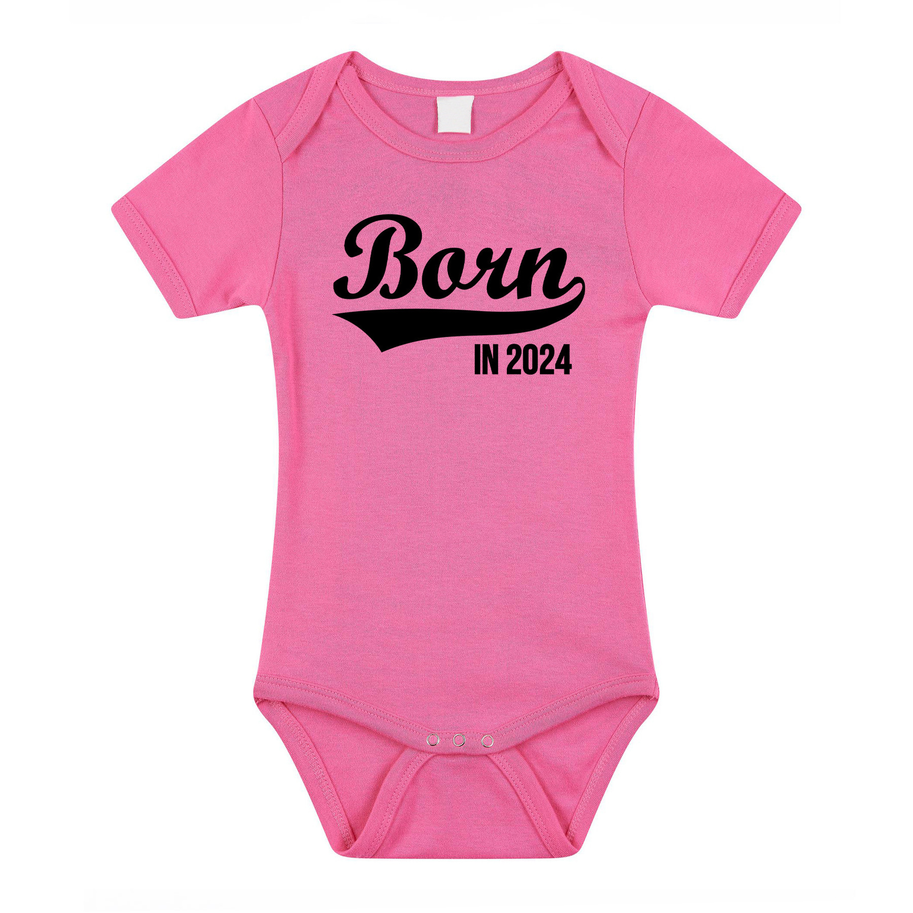 Born in 2024 cadeau baby rompertje roze meisjes