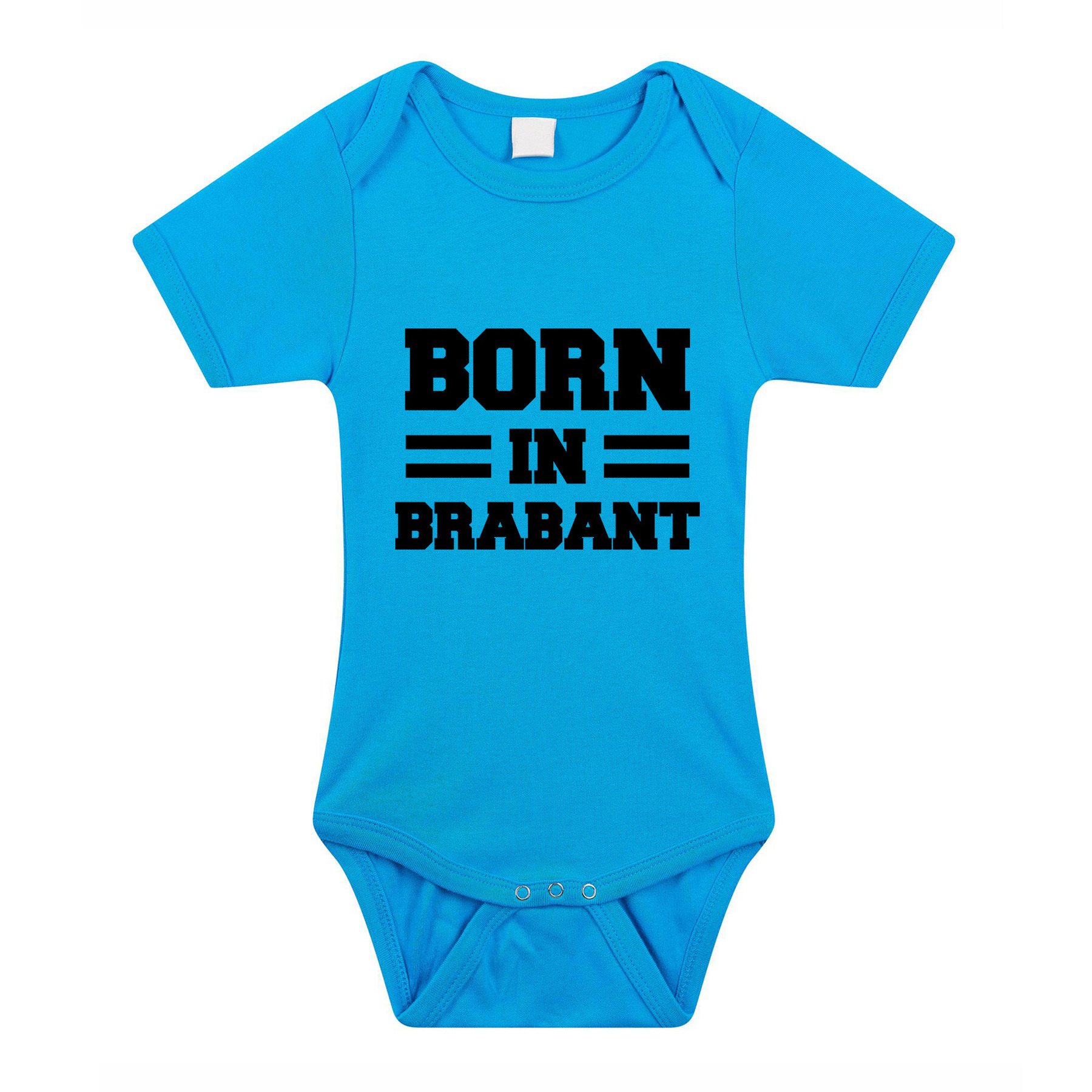 Born in Brabant kraamcadeau rompertje blauw jongens