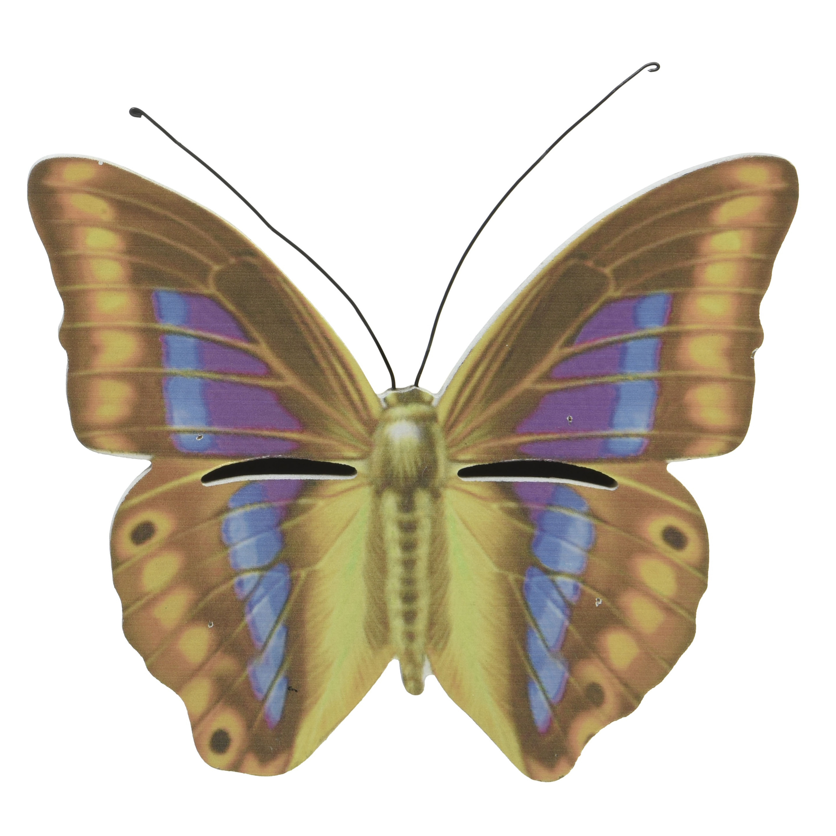 Bruin-geel vlinder insectenhotel 20 cm