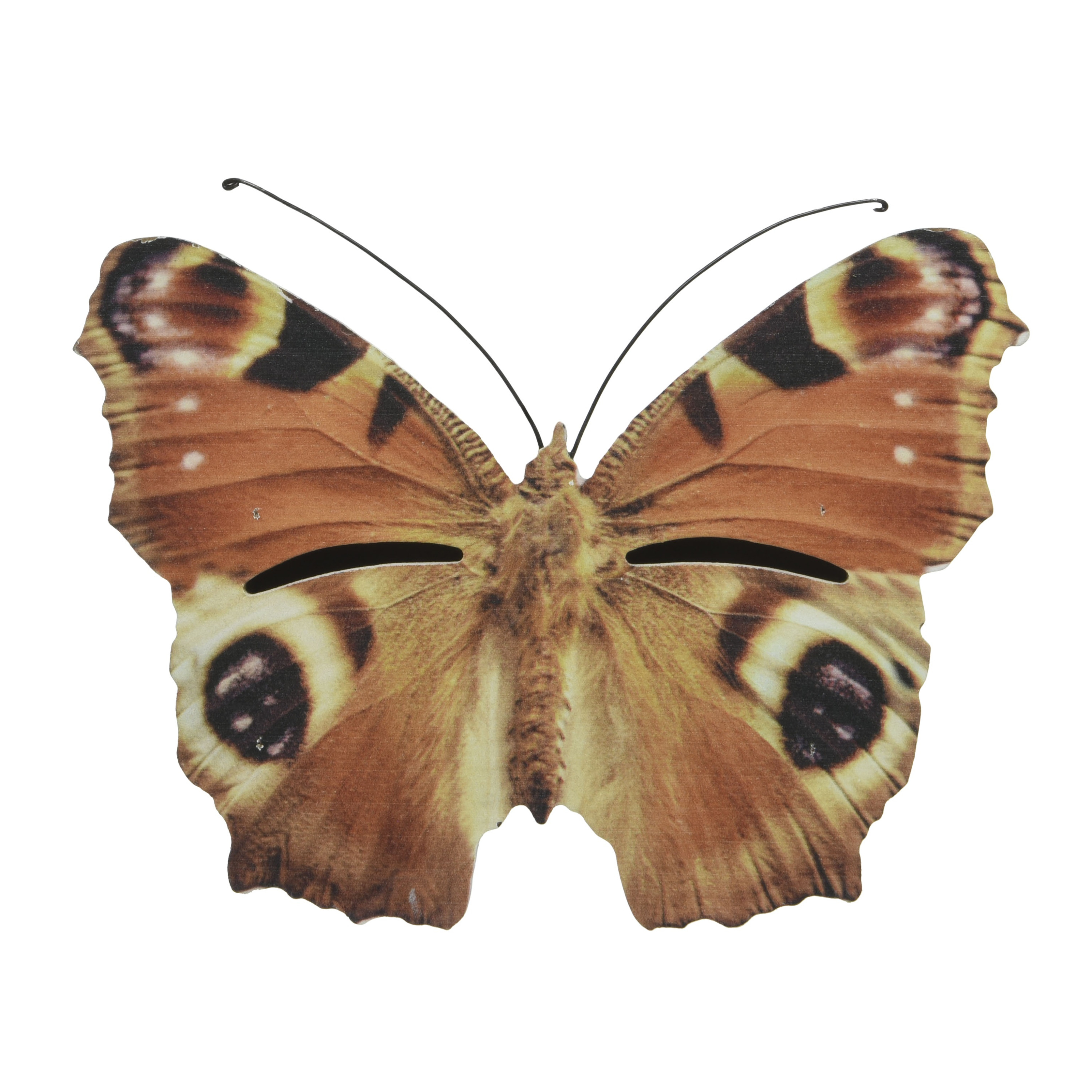 Bruin-oranje vlinder insectenhotel 20 cm