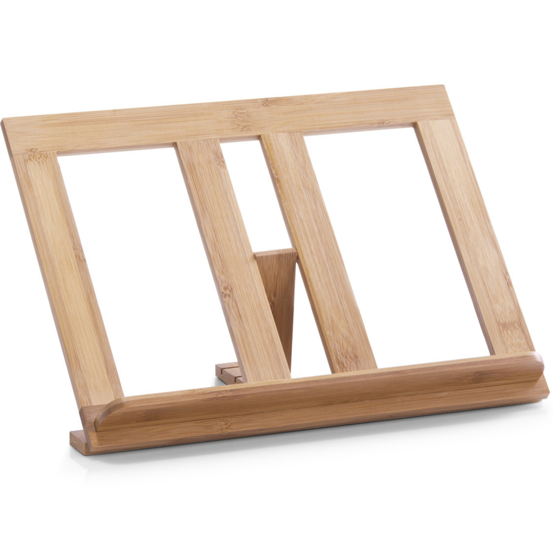 Bruine tablet-iPad standaard-houder bamboe hout 35 cm