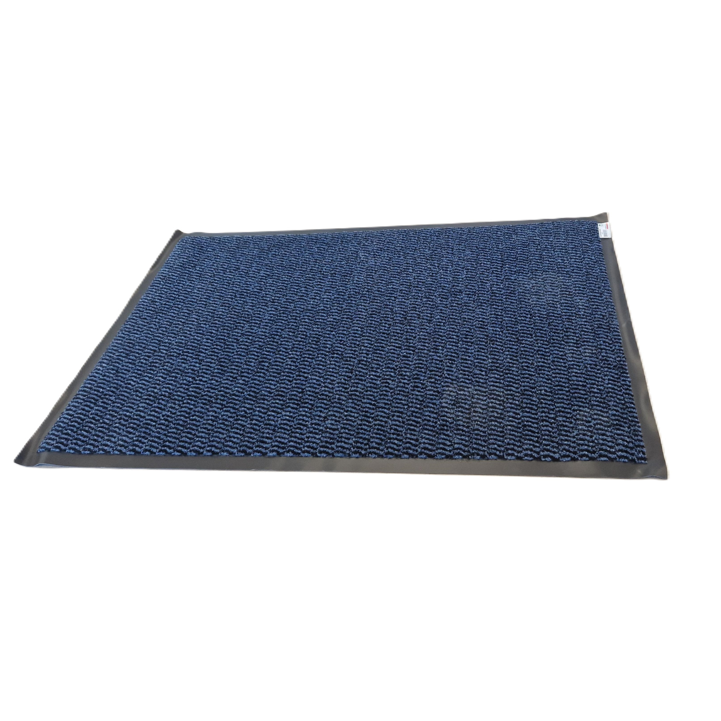 Brumag Anti slip deurmat-schoonloopmat PVC blauw 90 x 60 cm voor binnen