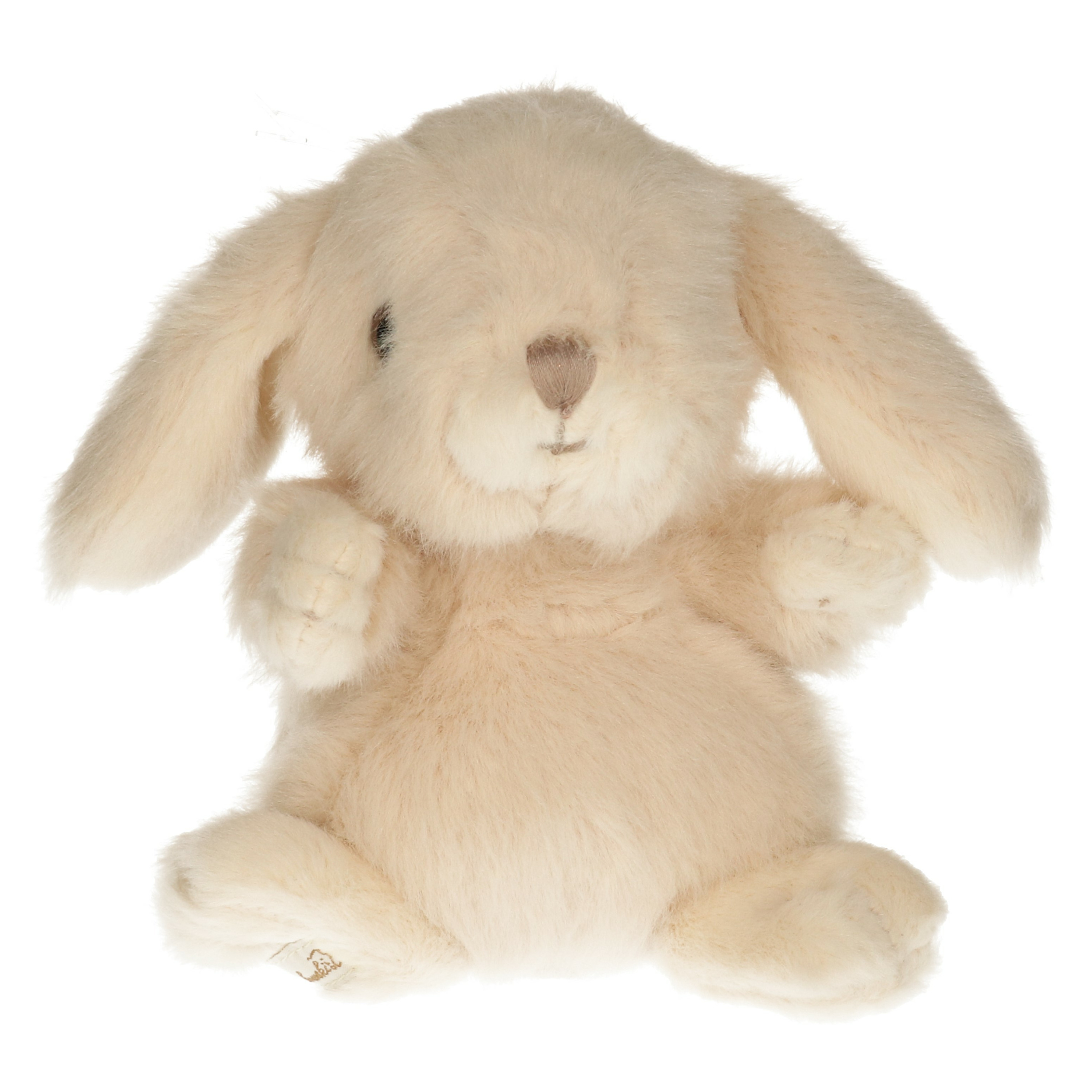 Bukowski pluche konijn knuffeldier creme wit zittend 15 cm