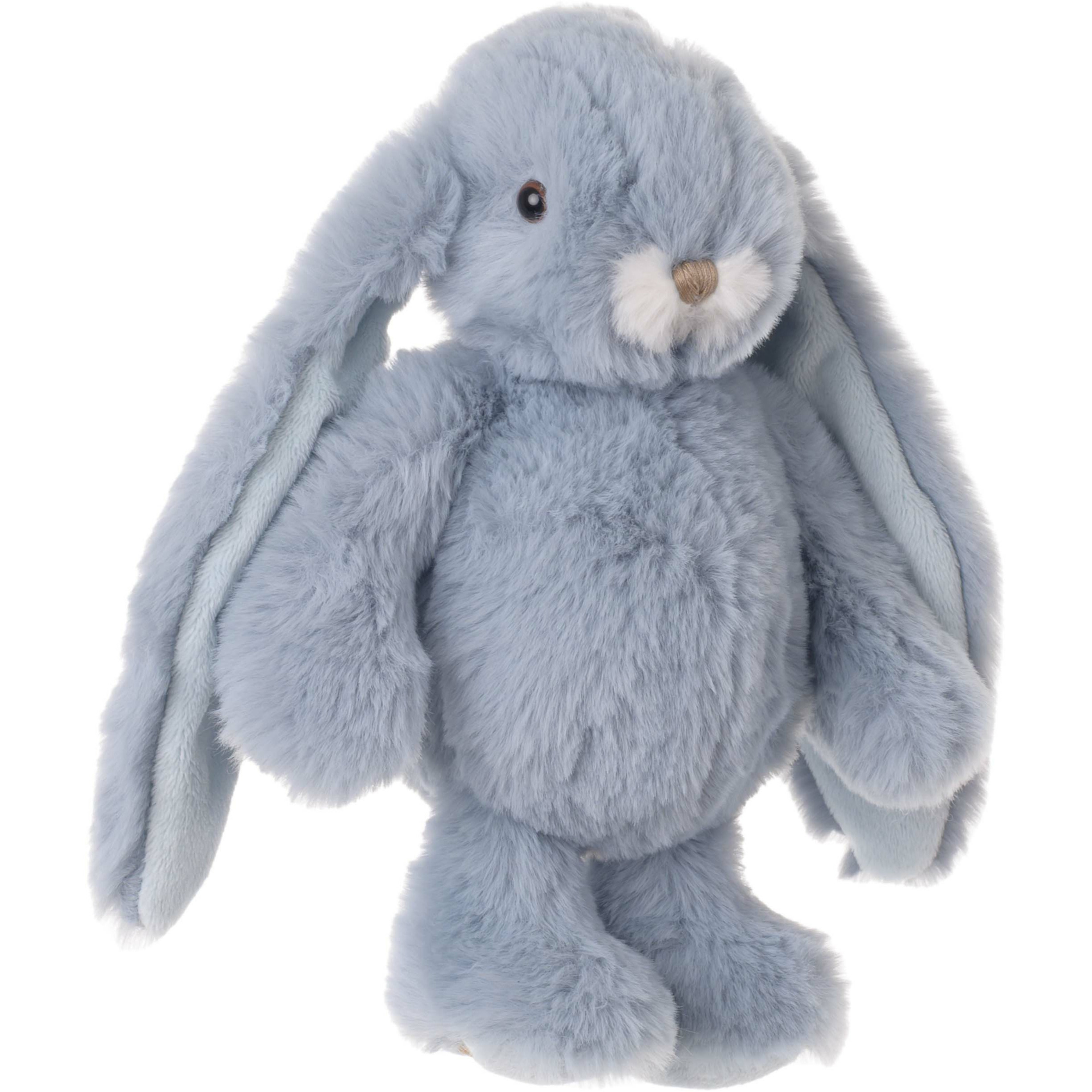 Bukowski pluche konijn knuffeldier lichtblauw staand 22 cm